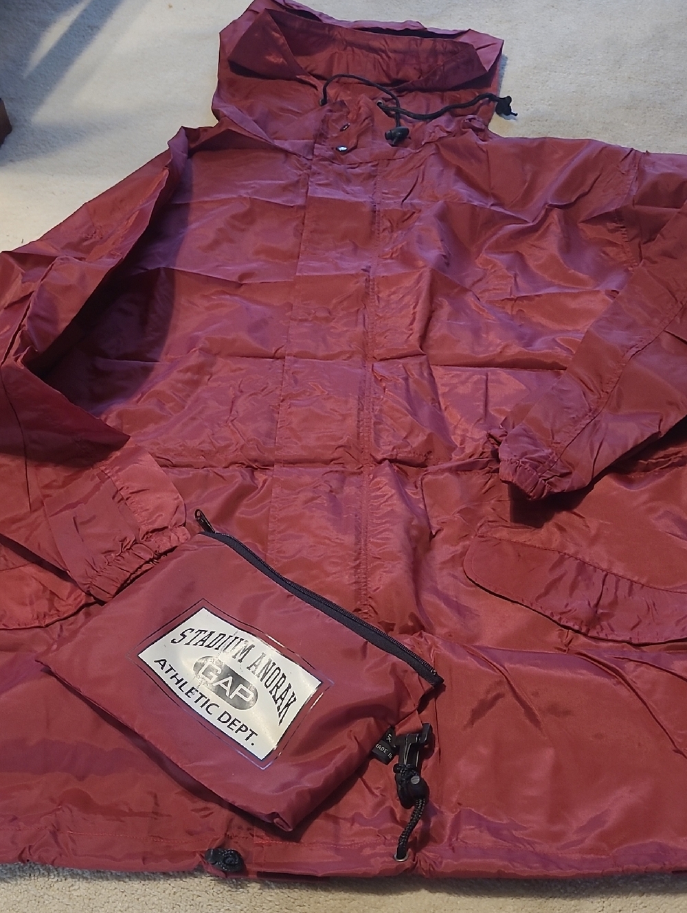 GAP Vintage Stadium Anorak Athletic Dept Rain Jacket - NEW Size XL, Unisex